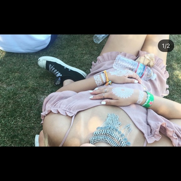 Pink Romper with Shoulder Cut Outs - Picture 2 of 5